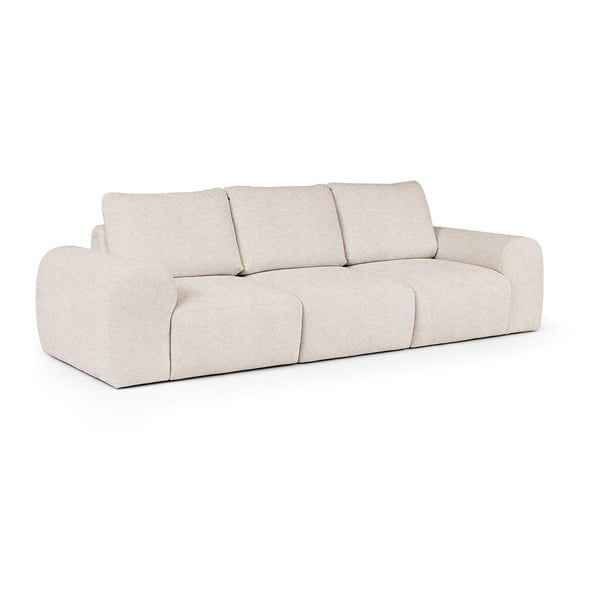 Kremowa sofa z materiału bouclé 287 cm Mirel – Rodier-image-2