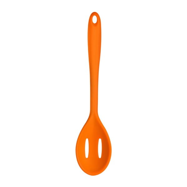 Pomarańczowa silikonowa łyżka z otworami Premier Housewares Zing