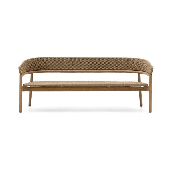 Beżowo-naturalna sofa ogrodowa z litego drewna akacjowego Arinella – Kave Home-image-4