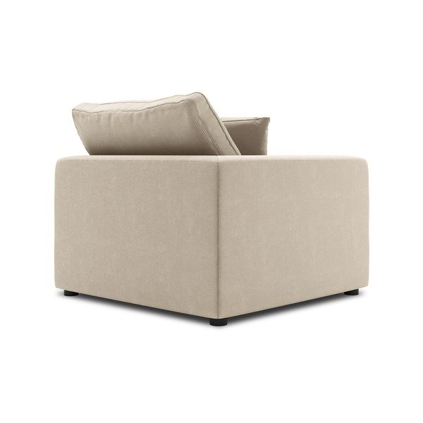 Beżowa narożna część sztruksowej sofy modułowej Windsor & Co Sofas Galaxy, lewostronna-image-3