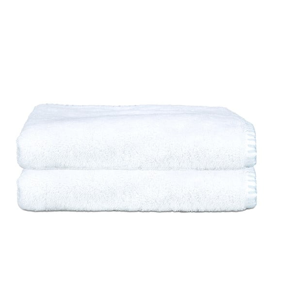 Zestaw 2 ręczników Whyte 50x90 cm, biało-niebieski