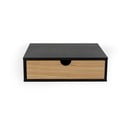 Czarna wisząca szafka nocna Woodman Farsta