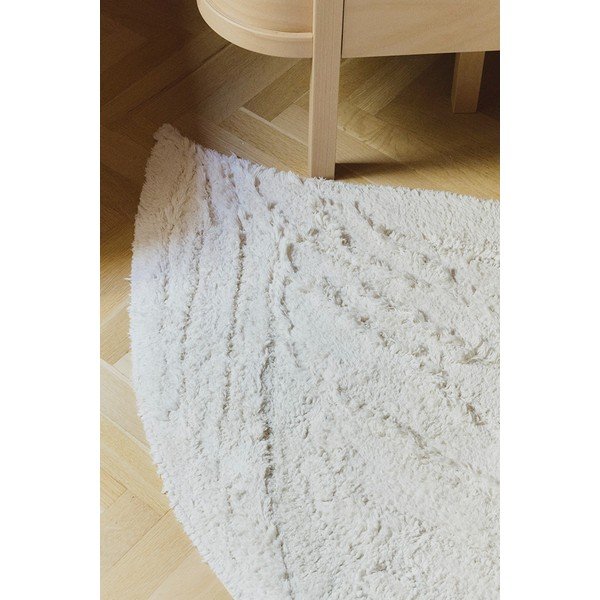 Kremowy bawełniany dywan dziecięcy tkany ręcznie odpowiedni do prania 100x120 cm Swan – Lorena Canals-image-2