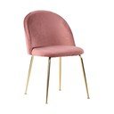 Zestaw 2 różowych krzeseł do jadalni House Nordic Geneve