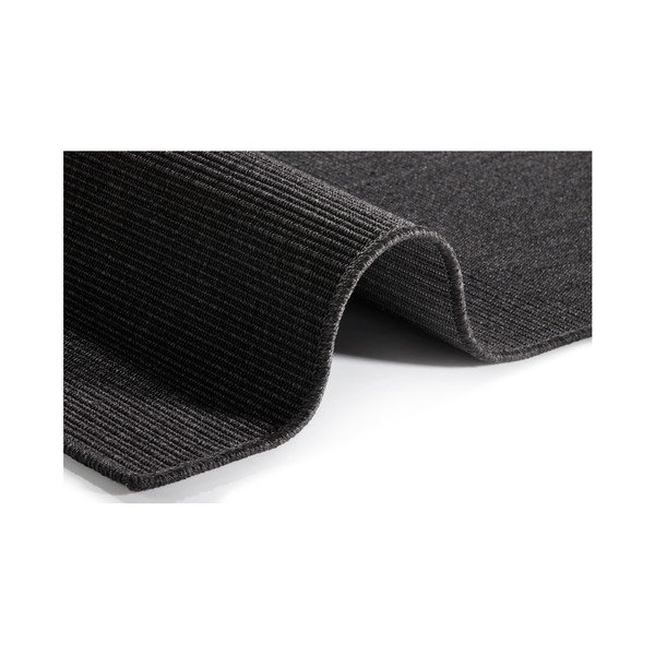 Czarny chodnik odpowiedni na zewnątrz BT Carpet Sisal, 80x500 cm-image-2