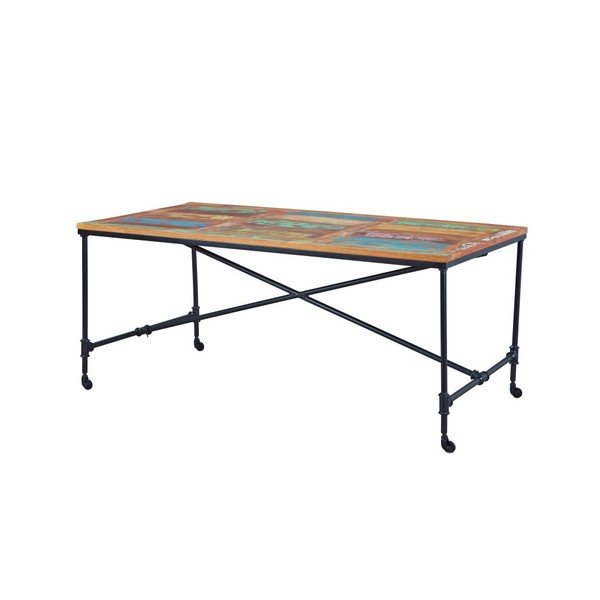 Stół do jadalni z drewna mango z recyklingu Interlink Coffee