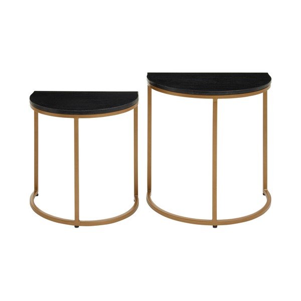 Stoliki zestaw 2 szt. z marmurowym blatem 28x45 cm Varana – Premier Housewares