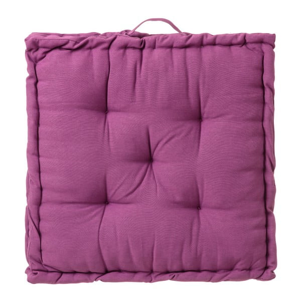 Fioletowa poduszka/siedzisko z bawełny Unimasa, 60x60 cm