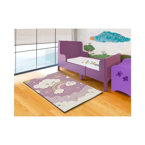 Fioletowy dywan dziecięcy odpowiedni na zewnątrz Universal Toys Lilac, 120x170 cm-image-1