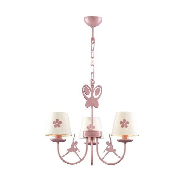 Różowa lampa wisząca Avoni Lighting 1416 Series Pink Kids Room Chandelier