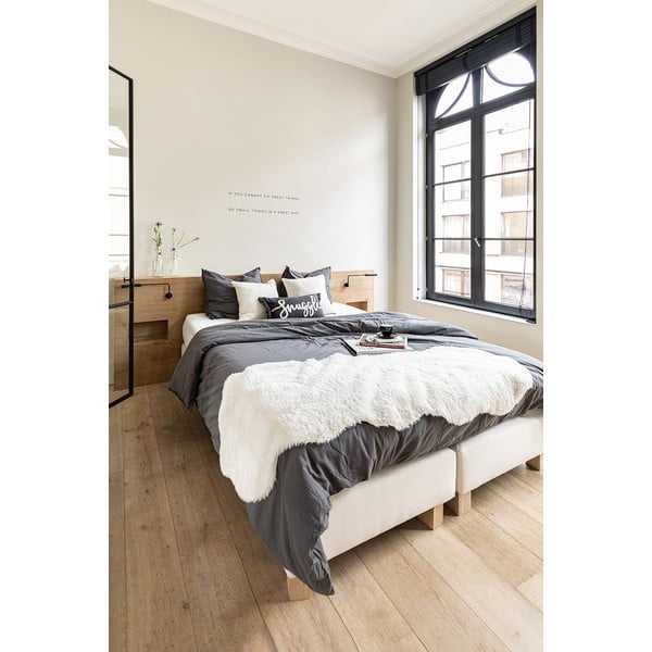 Biała sztuczna skóra Tiseco Home Studio Lambskin, 60x180 cm-image-1