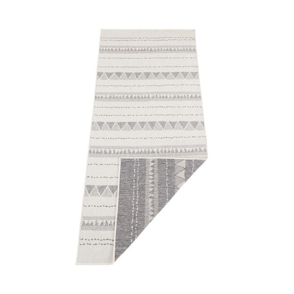 Szaro-kremowy chodnik odpowiedni na zewnątrz NORTHRUGS Bahamas, 80x350 cm-image-2