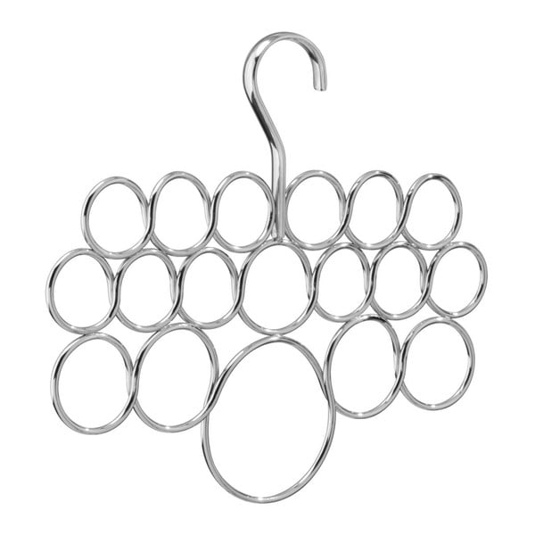 Wiszący metalowy wieszak na szaliki i apaszki Axis – iDesign