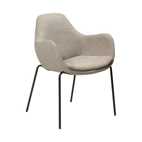 Beżowy fotel z materiału bouclé Zimmer – DAN-FORM Denmark