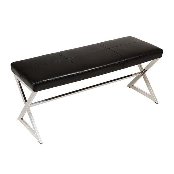 Czarny podłużny stołek Santiago Pons Simi, szerokość 102 cm