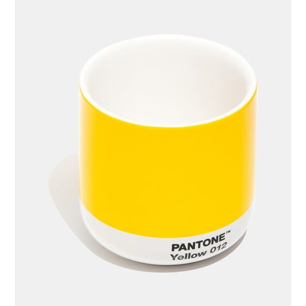 Żółty ceramiczny kubek 175 ml Cortado Yellow 012 – Pantone