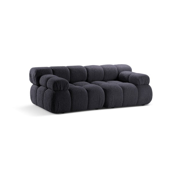 Antracytowa sofa modułowa z materiału bouclé 188 cm Bellis – Micadoni Home-image-4
