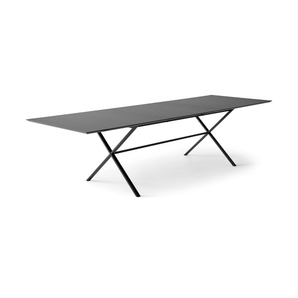 Czarny rozkładany stół z czarnym blatem 100x210 cm Meza – Hammel Furniture-image-1