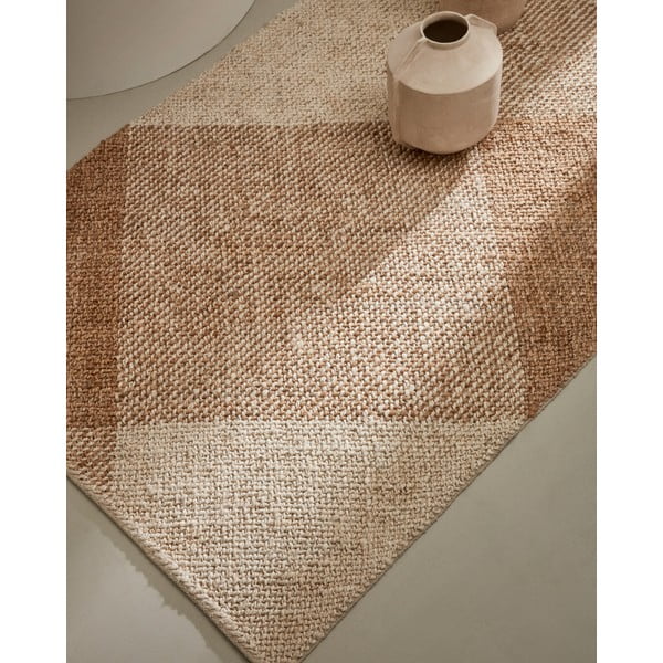 Beżowo-kremowy dywan z juty 160x230 cm Maelan – Kave Home-image-2
