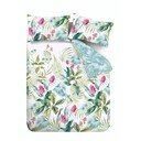 Zielono-niebieska pościel dwuosobowa 200x200 cm Aruba Tropical Floral – Catherine Lansfield