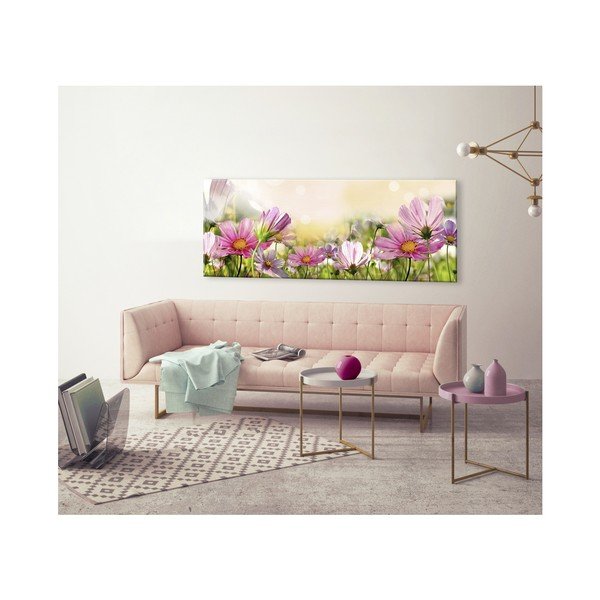 Obraz Styler Glas Flowers Astry, 50x125 cm-image-1