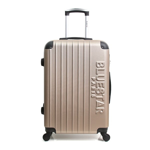 Beżowa walizka podróżna na kółkach Blue Star Bucarest, 57 l