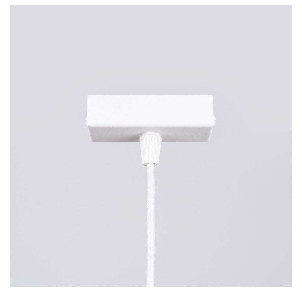 Biała metalowa lampa wisząca LED Nebula – Sollux (zdjęcie 5)