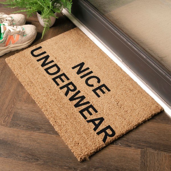 Wycieraczka z włókna kokosowego 40x60 cm Nice Underwear – Artsy Doormats-image-1