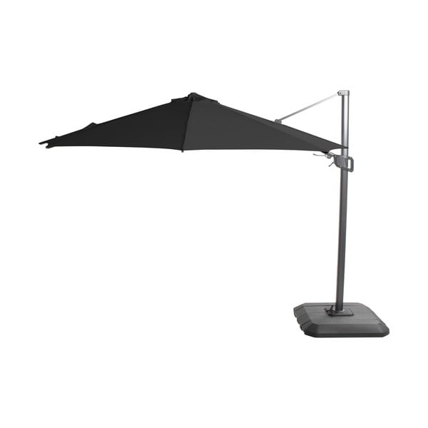 Czarny parasol Hartman Deluxe, ø 350 cm