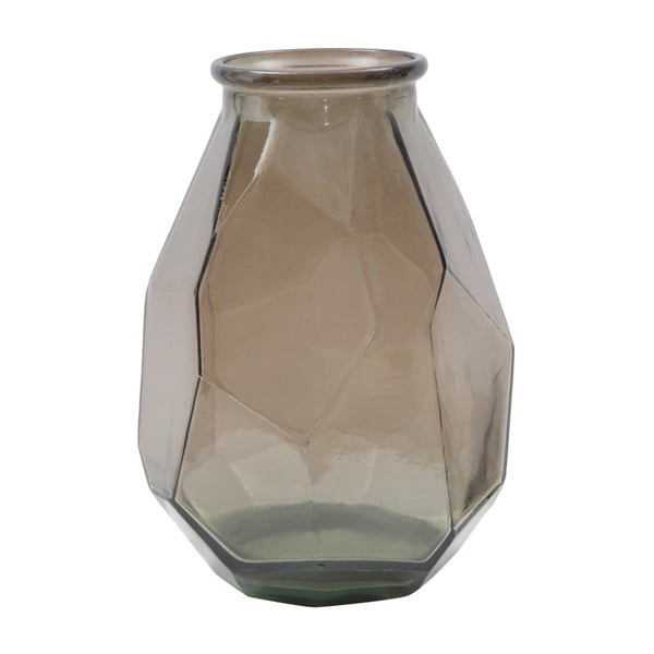Brązowy wazon ze szkła z recyklingu Mauro Ferretti Stone, ⌀ 25 cm