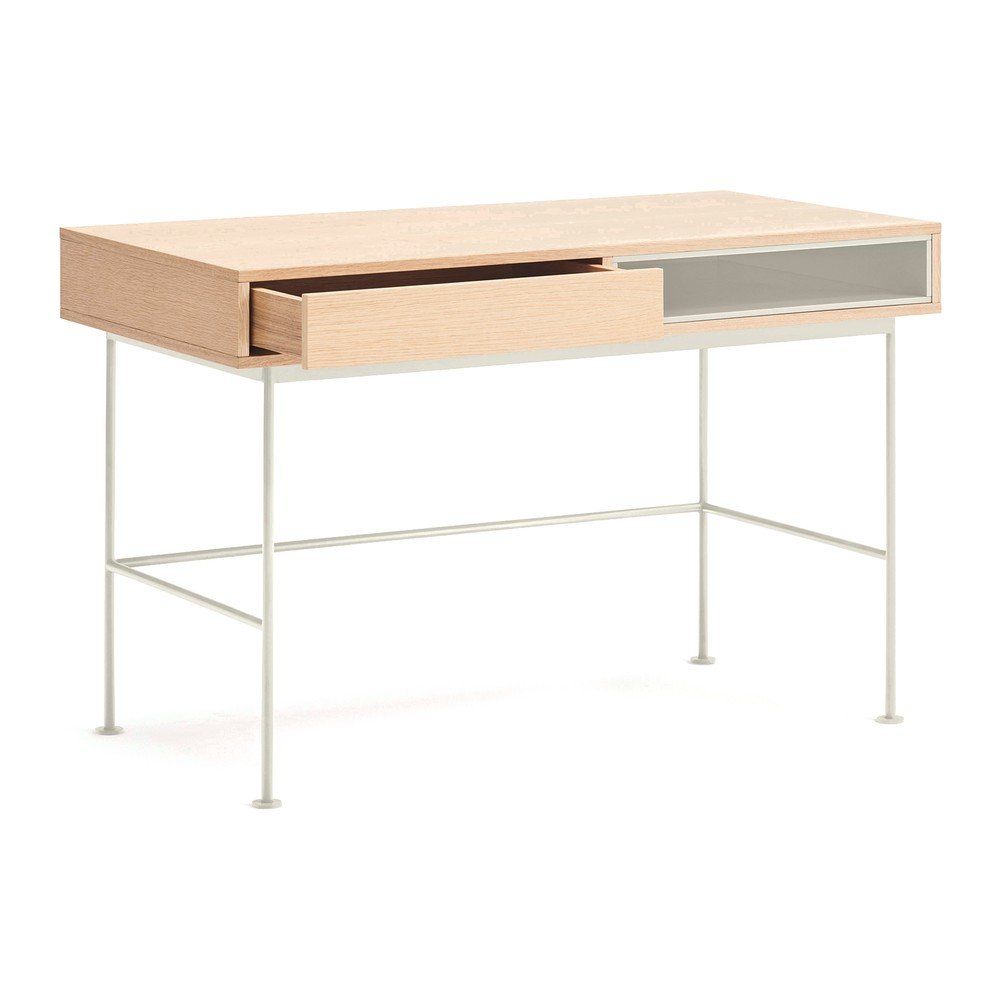 Biurko z blatem w dekorze dębu 60x120 cm Yoko – Teulat (zdjęcie 3)
