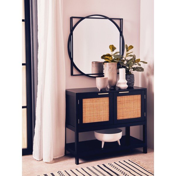 Czarna komoda 85x73x38 cm Sherman – Premier Housewares-image-1