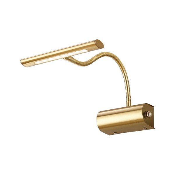 Kinkiet LED z elastyczną konstrukcją/ze ściemniaczem w kolorze mosiądzu Curtis – Trio