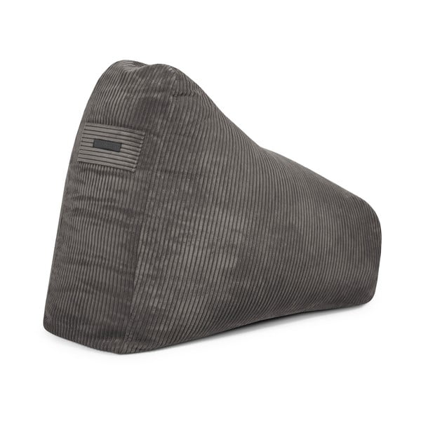 Ciemnobrązowy sztruksowy dziecięcy worek do siedzenia Snug 80 – SLOWDOWN-image-3