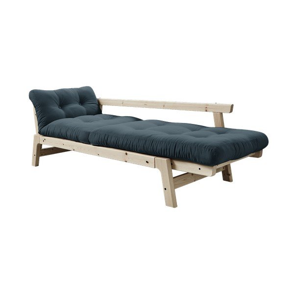 Sofa rozkładana z niebieskozielonym pokryciem Karup Design Step Natural/Petrol Blue-image-3