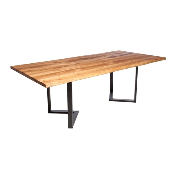 Stół z dębowego drewna Fornestas Fargo Cepheus, długość 180 cm