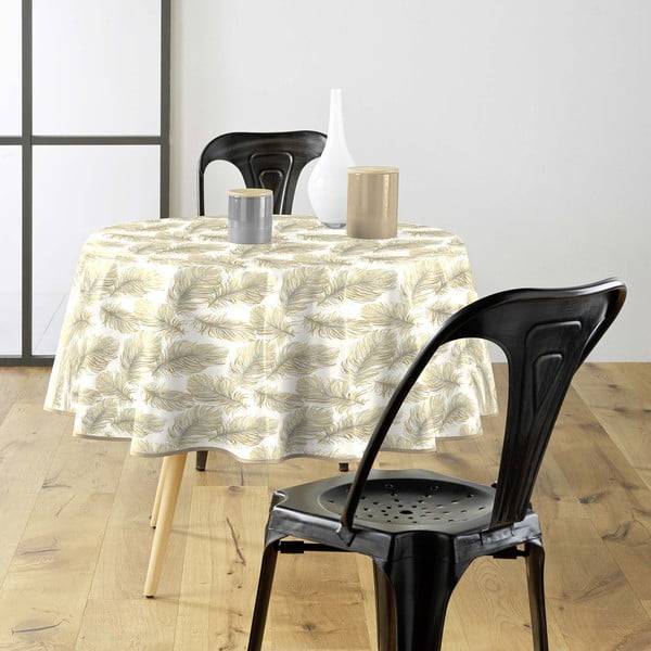 Obrus zmywalny ø 160 cm Plumina – douceur d'intérieur-image-2