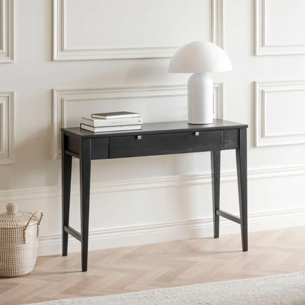 Czarna konsola dębowa Rowico Fulla-image-1