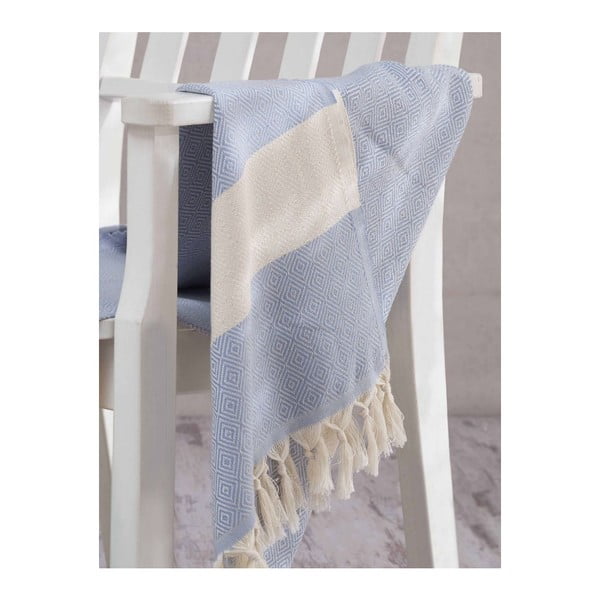 Ręcznik hammam Elmas Sky Blue, 100x180 cm