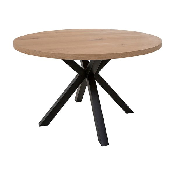 Okrągły stół z czarnymi nogami Canett Maison, ø 120 cm