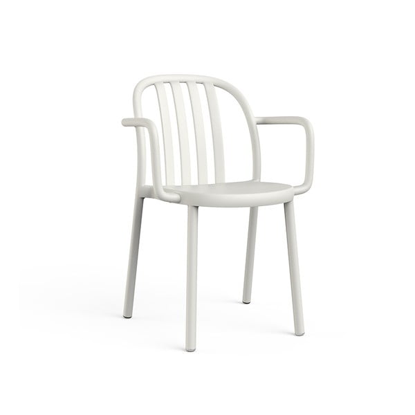 Zestaw 2 białych krzeseł ogrodowych z podłokietnikami Resol Sue