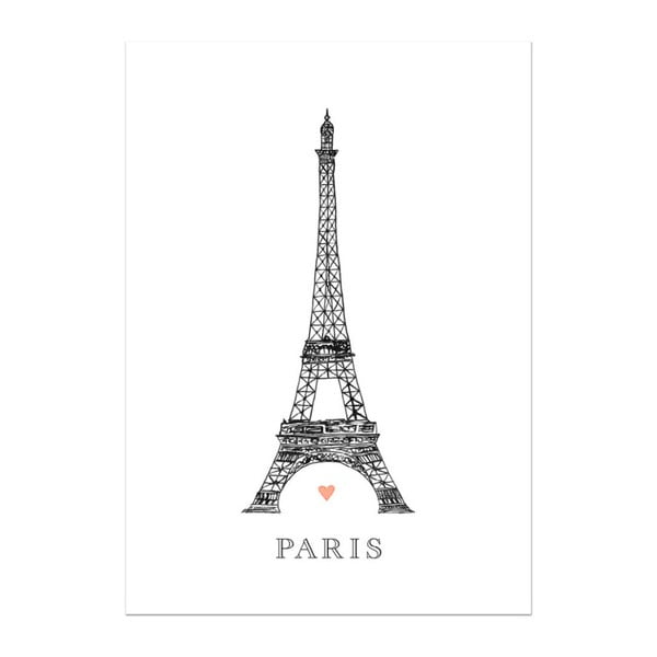 Plakat Leo La Douce Tour Eiffel, 21x29,7 cm