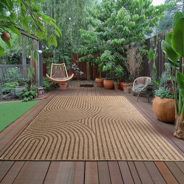 Brązowy dywan odpowiedni na zewnątrz 160x230 cm Timber 1401 – Ayyildiz Carpets-image-1