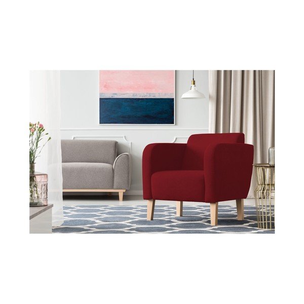 Czerwony fotel Kooko Home Swing-image-1