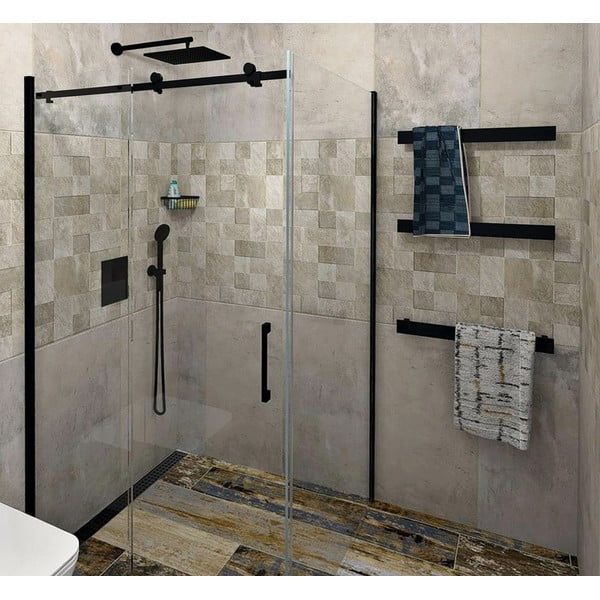 Wieszak ścienny na ręczniki w kolorze matowej czerni Patron – Sapho-image-2