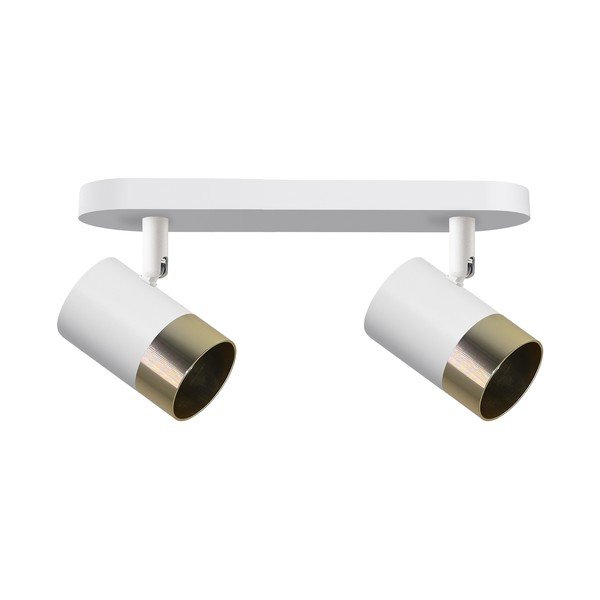 Lampa sufitowa w biało-złotym kolorze z metalowym kloszem 34x5.5 cm Tobi – Candellux Lighting