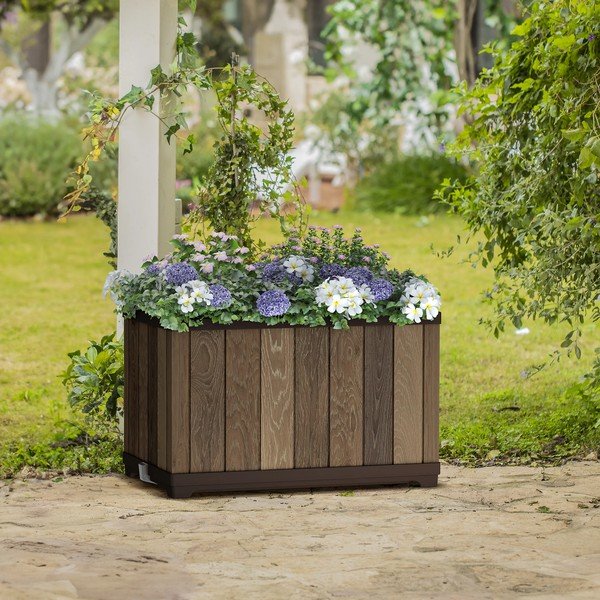 Plastikowa samonawadniająca doniczka Deco Rectangle – Keter-image-1