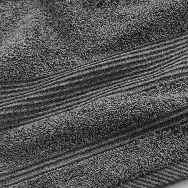 Ciemnoszary bawełniany ręcznik kąpielowy frotte 90x150 cm Tendresse – douceur d'intérieur-image-2