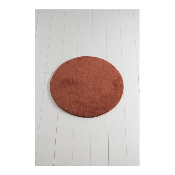 Ciemnopomarańczowy dywanik łazienkowy Colors of Cap, ⌀ 90 cm