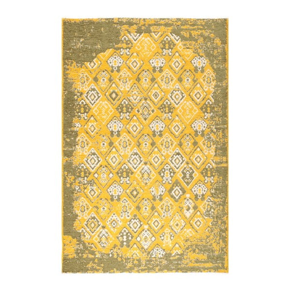 Zielono-żółty dywan dwustronny Vitaus Nunna, 125x180 cm